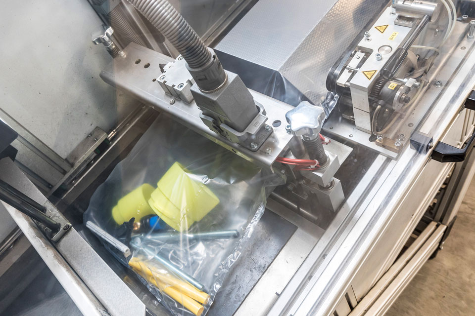 Verpackungsanlage groß Detailansicht