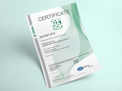 ISO 9001:2015 Zertifikat in englisch